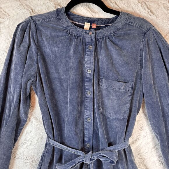 Anthropologie Blue Midi Dress - Picture 5 of 16